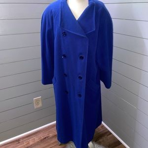 Vintage Plus Size Blue Vintage Trench Coat